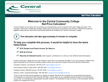 Tablet Screenshot of cccneb.studentaidcalculator.com