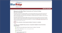 Desktop Screenshot of blueridgectc.studentaidcalculator.com