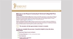 Desktop Screenshot of pierpont.studentaidcalculator.com