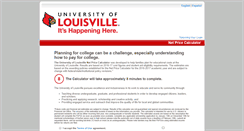 Desktop Screenshot of louisville.studentaidcalculator.com