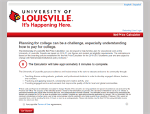 Tablet Screenshot of louisville.studentaidcalculator.com