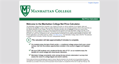 Desktop Screenshot of manhattan.studentaidcalculator.com