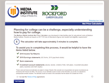Tablet Screenshot of madisonmedia.studentaidcalculator.com