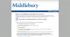 Desktop Screenshot of middlebury.studentaidcalculator.com