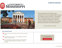 Tablet Screenshot of olemiss.studentaidcalculator.com