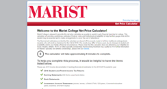Desktop Screenshot of marist.studentaidcalculator.com